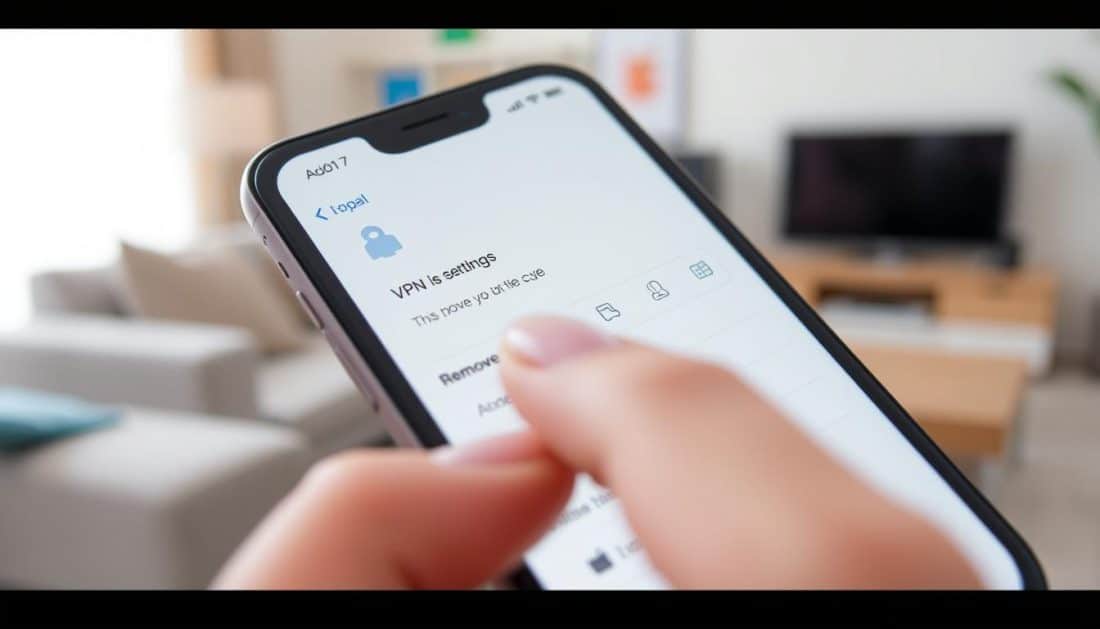 how to remove vpn from iphone